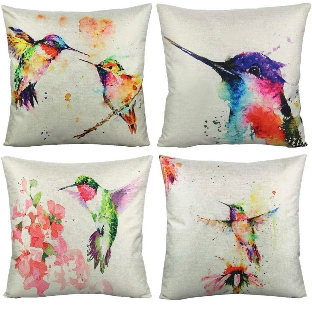 Humming birds pillow